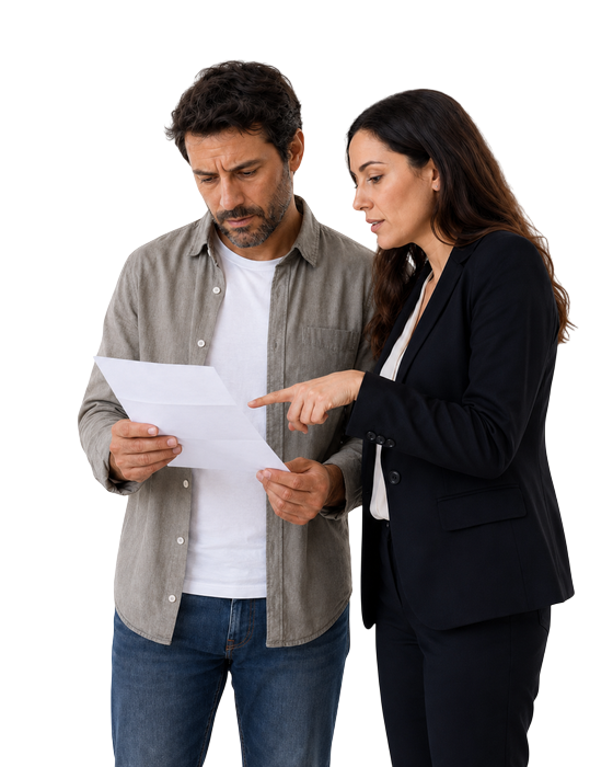 Elementos de trabajo jurídico que representan estrategia y organización de servicios legales